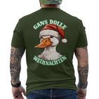 Christmas Goose Dolle Christmas Christmas T-Shirt mit Rückendruck