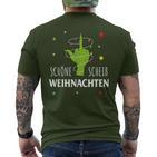 Grumpy Schöne Scheiß Weihnachten Xmas Hate Bad Mood Christmas T-Shirt mit Rückendruck