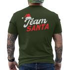 Team Santa Christmas T-Shirt mit Rückendruck