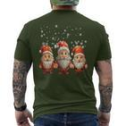 Weihnachtsmotiv Merry Christmas T-Shirt mit Rückendruck