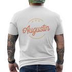 Augustine The Man Of Myth The Legend T-Shirt mit Rückendruck