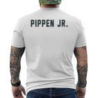 Distressed Team Pippen Jr Last Name Proud Family Gray T-Shirt mit Rückendruck