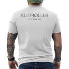 Klitmøller Klitmöller North Jutland Denmark North Sea Gray T-Shirt mit Rückendruck