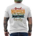 Martinez Surname Martinez T-Shirt mit Rückendruck