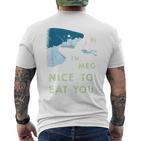 Megalodon Shark Fossil Meg T T-Shirt mit Rückendruck