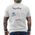 Name Roberts Us Flagge Roberts Nachname Roberts T-Shirt mit Rückendruck