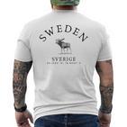 Sweden Sverige Scandinavia Midsommar Swedish T-Shirt mit Rückendruck