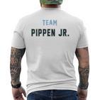 Team Pippen Jr Last Name Proud Family Last Name Familia Blue T-Shirt mit Rückendruck