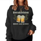 Bieraktivisten Heben Statt Kleben Beer Activist Sweatshirt Frauen