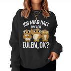 Ich Mag Halt Owls Children's Girls' S Sweatshirt Frauen