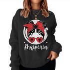 Shqipëria Albania Flagajza Shqiptare Albanian Girl Sweatshirt Frauen