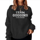 Women's Team Goggins Proud Surname Last Name With-Neck Sweatshirt Frauen