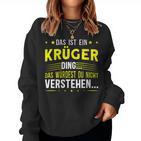 Women's With-Neck Das Ist Ein Krüger Sweatshirt Frauen