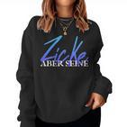 Women's Zicke Aber Seine Idiot Aber Ihr Paar Slogan Couple Sweatshirt Frauen