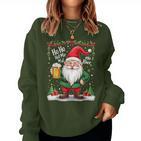 Ho Ho Hol Mir Mal Ein Bier Santa Claus Beer Sweatshirt Frauen