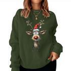 Reindeer Reindeer Christmas Women's Christmas Outfits Sweatshirt Frauen