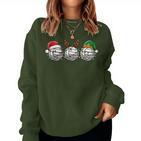 Santa Claus Elf Reindeerolleyball Christmas Women's Children's Sweatshirt Frauen