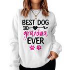 Best Dog Grandma Ever Cute Dogs Owners For Grandmas Sweatshirt Frauen