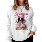 Skihaserl Apres Ski Haserl Skier Winter Women's Pink Sweatshirt Frauen