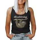 Boulder Sloth Climbing Bouldering Tank Top Frauen