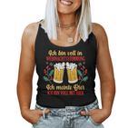 Christmas Beer Drunken Santa Claus Tank Top Frauen