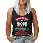 Women's Das Ist Ein Nicole Ding Du Würdest Es Nichterstehen Name With-Neck Tank Top Frauen