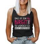 Women's First Name Birgit Name Day Saying Das Ist Ein Birgit Ding Tank Top Frauen