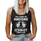 Women's Schmidt Surname Schmidt Surname Schmidt With-Neck Tank Top Frauen