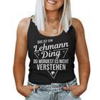 Women's With-Neck Das Ist Ein Lehmann Ding Du Würdest Es Nichterstehung Tank Top Frauen