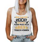 Maurer Beer Slogan Blue S Tank Top Frauen