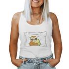 Official Sleep Sloth Avocado Pyjamas Tank Top Frauen