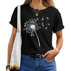 Dandelion Saxophone For Saxophonist Saxophone T-shirt Frauen