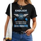 Endlich 30 Ähm Mama 30Th Birthday Son Daughter S T-shirt Frauen