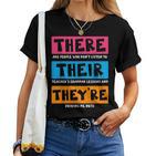 English Teacher Grammar T-shirt Frauen