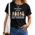 Mir Reichts Ich Geh Zum Ponyhof Horses T-shirt Frauen