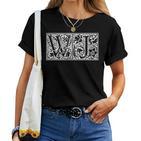 Wj Initialen W J Name Nachname Onomastics Onomatology T-shirt Frauen