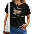 Women's With-Neck Das Ist Ein Krämer Ding Family T-shirt Frauen