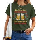 Christmas Beer Drunken Santa Claus T-shirt Frauen