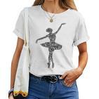 Ballerina Ballet Girls' Women's T-shirt Frauen