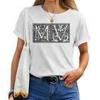 Mv Initials M Name Surname Onomastics Onomatology Gray T-shirt Frauen