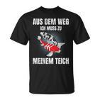 Aus Dem Weg Ich Muss Zu Meiner Pond Koi Carp Garden Pond T-Shirt