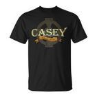 Casey Irischer Nachname Casey Irish Family Name Keltisches Kreuz T-Shirt