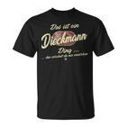 Damen Das Ist Ein Dieckmann Ding Lustiges Familie Dieckmann Mit-Ausschnitt T-Shirt