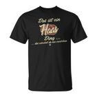 Damen Das Ist Ein Haas Ding Lustiges Familie Haas Mit-Ausschnitt T-Shirt