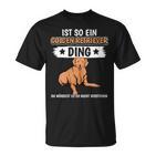 Damen Ist So Ein Golden Retriever Ding Golden Retriever Mit-Ausschnitt T-Shirt