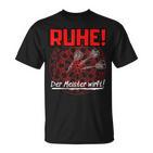 With Darts Quote Ruhe Der Meister Wirft T-Shirt