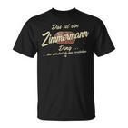 'Das Ist Ein Zimmermann Ding' Family T-Shirt