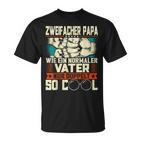 Double Father Papaon Zwei Kinder T-Shirt