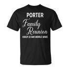 Family Name Porter Reunion Last Name Tag T-Shirt