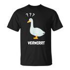 Ganserwirrt Lustiges Gänse Goose Meme Wortspiel T-Shirt